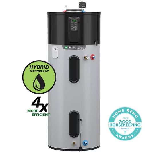 Signature 900 80-Gallon Tall 10-Year Warranty 240-Volt Smart Hybrid Heat Pump Water Heater with Leak Detection and Automatic Shut-Off